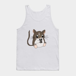 Cute Hungry brown Gerbil Tank Top